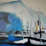 Blue Series 5, Acryl on canvas, 50x50x3,5, 2021
