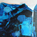 Blue Series 1, Acryl on canvas, 50x50x3,5, 2020/21                   