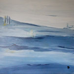 Blue Series 4, Acryl on canvas, 50x50x3,5, 2021