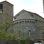 Il retro della Pieve di Gropina