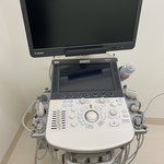 最新超音波診断装置（心臓やお腹の中を見る際に使います。）