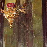 Икона Преподобного Агапита Киево-Печерского. Дерево,левкас,масляная живопись,золочение, 60х100 см.