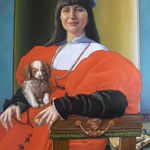 Женский портрет. Лиля. Холст,масло, 90х70 см.