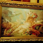 Амуры. Копия с картины Ф.Буше. Хлст,масло 60х90 см.