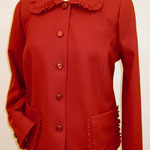 Lodenjacke mit Rüschen
