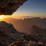 Sonnenuntergang Gran Canaria mit Sicht auf Teneriffa ES