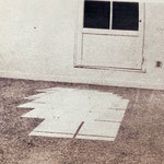 INSTALLATION GALERIE MEDAMOTHI MONTPELLIER 1979 Philmari ROJOUAN Artiste peintre Nantes