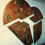 COMPOSITION SUR CARTON 240X250 Philmari ROJOUAN Artiste peintre Nantes