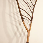 "NU D'ARBRE" SCULPTURE SUR BOIS H. 160 2019 Philmari ROJOUAN Artiste peintre Nantes