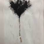 "L'ARBRE D'ELLE II" MIXTE SUR PAPIER 40X60 2020 Philmari ROJOUAN Artiste peintre Nantes