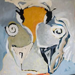 huile sur toile 150x150 2022 Philmari ROJOUAN Artiste peintre Nantes 