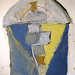 "MARELLE VIII" MIXTE SUR PAPIER 45X65 1986 Philmari ROJOUAN Artiste peintre Nantes