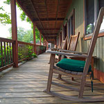 Relax in a rocking chair outside your room