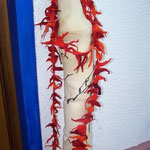Boa orange/rot, Merinowolle