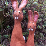 Eierwärmer und Fingerpuppe "Osterhase"