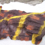 Nunoschal "Afrika", Chiffon/Merino