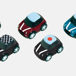 BMW MINI, Chez Roger Design | Pull Back Minis, Give Aways und Sammelautos - infragrau, gute Gestaltung