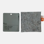 nullzwo | Filz-Stahl-Taschenspiegel, unzerbrechlich - infragrau, gute Gestaltung