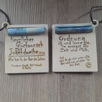 Geschenkbrett aus Holz für Geldgeschenk