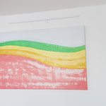 Ästhetisches Wandbild Hügeln und Wellen