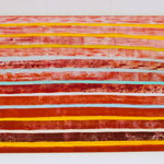 Acrylbild Samtrot streng und lebendig