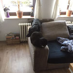 Mia mit Kater Socke