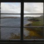 Blick aus dem Fenster, Dunvegan Castle, Skye