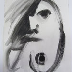 BREAST BLACK - ACRYLIC PAPER 2010 ANNE M MCCLOY