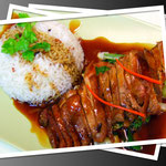 Ente an Ingwer-Sesam-Sauce