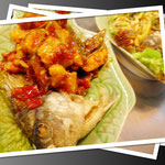 Tilapia Fisch an Chili Tamarinden Sauce