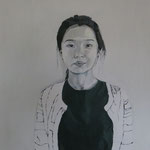 Yijun 80 x 80 cm, Acryl auf Leinen