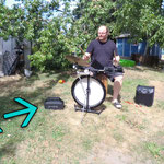 Ion, W-king und Pearl Travel Drum Kit Outdoor # Mobile PA vs Drums # Happydrums