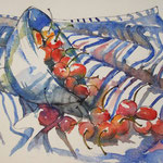 Cérises bleues / Blue cherries