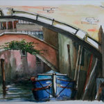 Sous un pont à Venise / Under a bridge, Venice