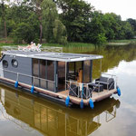 Hausbooturlaub in Brandenburg | Hausboot mieten in Brandenburg | Hausboot KOMFORT+ | Außenansicht