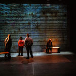 Us and Them // Headlines Theatre // lighting design Jerguš / directors David Diamond and Kevin Finnan / music & sound design Owen Belton / costume design Carmen Alatorre / set design Yvan Morisette / projection design Conor Moore  