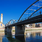 Tortosa - mit er Brück Pont de l'Estat