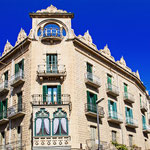 Katalanischer Jugendstil: Casa Matheu. 1907 erbaut nach den Plänen des Architekten Pablo Monguió (1865 - 1956), dem damaligen Stadtbaumeister von Tortosa
