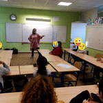 31/01/2022: Nogent-sur-Oise. Intervention d'Abel Boyi et Aurore Salingue à l'école élémentaire Carnot, module "La citoyenneté numérique".