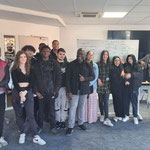 20/02/2023: À Nanterre, centre Afpa. Intervention auprès des jeunes de la Promo 16-18, module FR "Dialogue Police/Jeunesse".