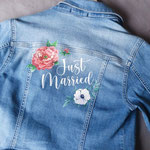 bruidsjasje met bloemen op speciaal verzoek gemaakt door aim your wedding