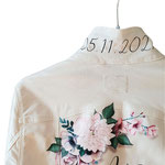 details op spijkerjasje bruid van aim your wedding