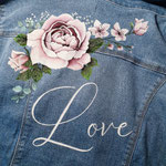 bloemen op jeansjasje waar te koop? Aim your wedding