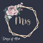 hexagon met bloemen