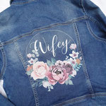 wifey spijkerjasje voor hippe bruid, aim your wedding