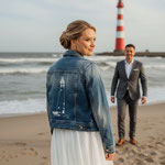 eigen tekening op spijkerjasje laten zetten waar? Aim your wedding