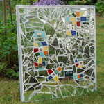 Spiegel-Mosaik "Kinderkram", 40 x 60 cm, 360 € incl. 19 % MwSt.