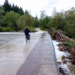 Radweg durchs Wasser!!!