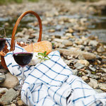 Picnic by the river, a perfect way to spend a hot summer day