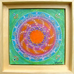 Joy - 20x20 sur bois - encadré (vendu)